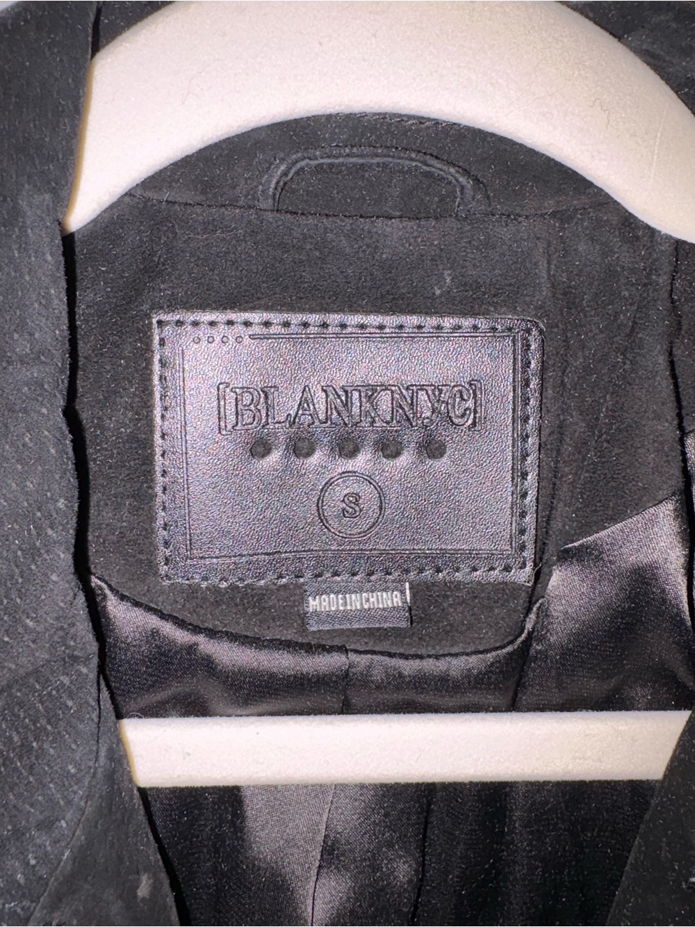 Blank NYC Black Suede Fringe Moto Jacket - Picture 3 of 5